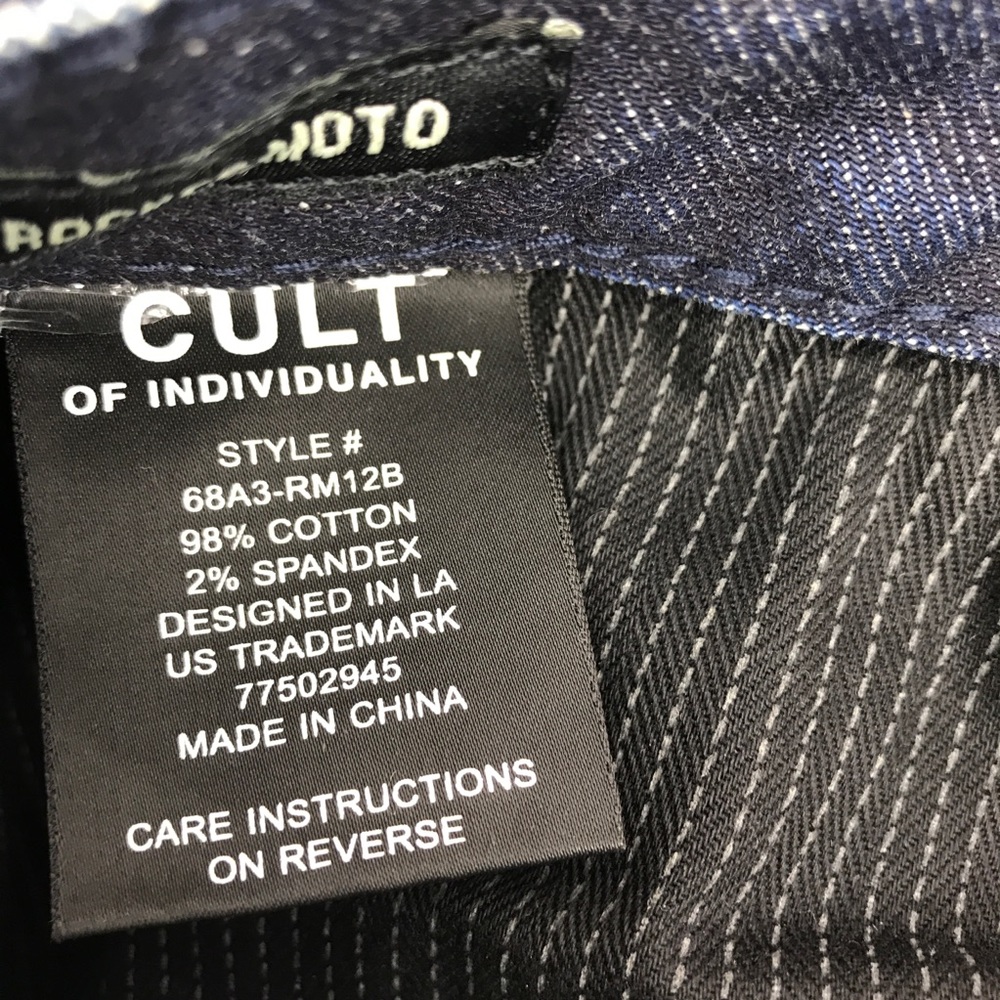 🔴SOLD Cult of Individuality Mens Rocker Moto Jean - Picture 6 of 8